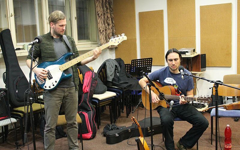 Koncert skupiny Budoár staré dámy ze studia