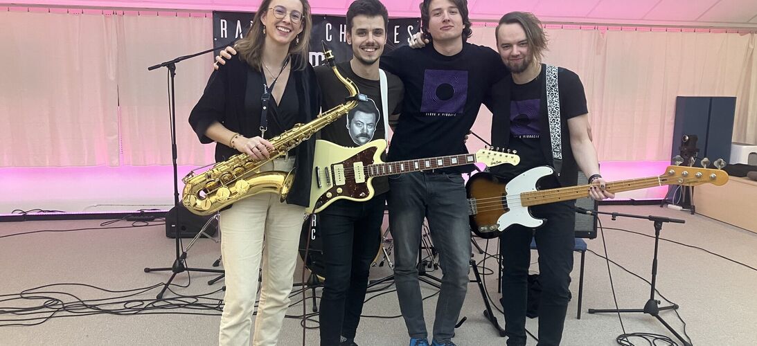 Koncert slovenské skupiny Random Choices ze studia Proglasu