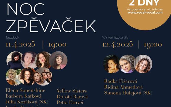 Pozvánka na festival VOCAL – Noc zpěvaček 2025