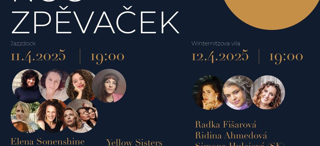 Pozvánka na festival VOCAL – Noc zpěvaček 2025